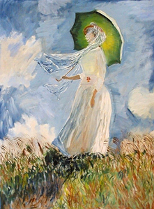 Monet - Frau mit Sonnenschirm3